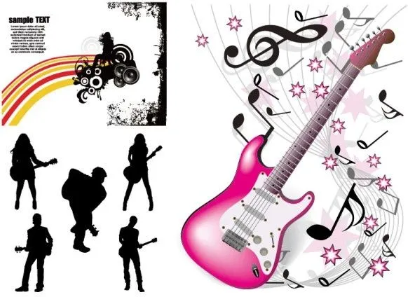 Vector musical tema Vector misceláneos - vectores gratis para su ...