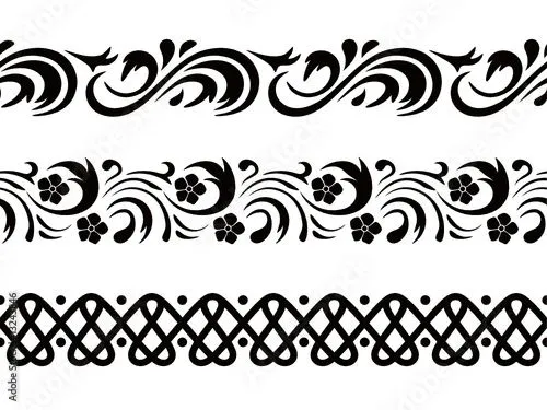 Vector. Seamless border de arfey, vector libre de derechos ... Vector. Seamless border de arfey, vector libre de derechos ...
