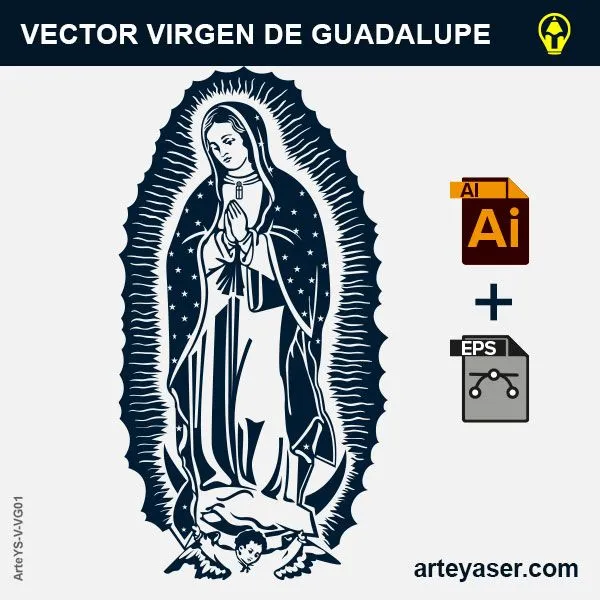 Vector Virgen de Guadalupe | ArteYaSer