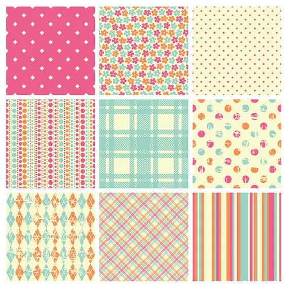 Texturas de primavera en formato vector - Kabytes