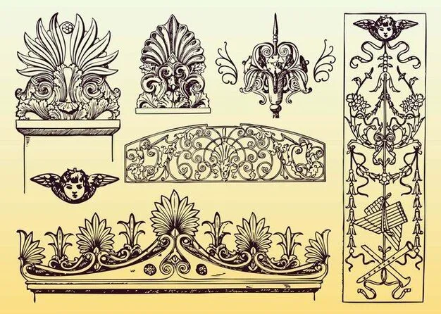 vectores antigua decoración | Descargar Vectores gratis