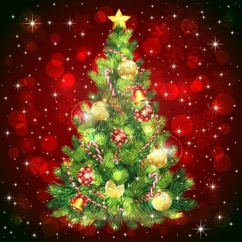 Vectores de arboles de navidad