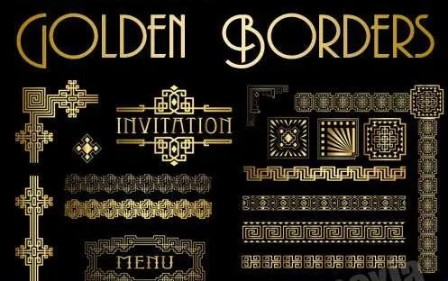 Vectores de bordes para invitaciones - Imagui
