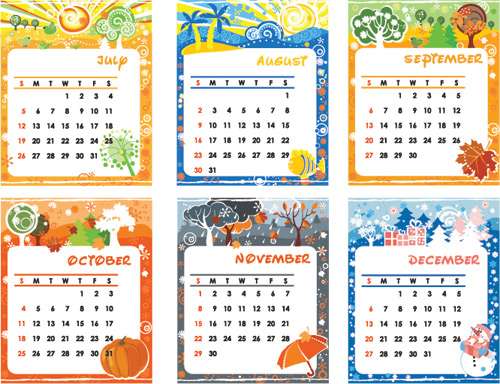 Calendario para niños - Imagui