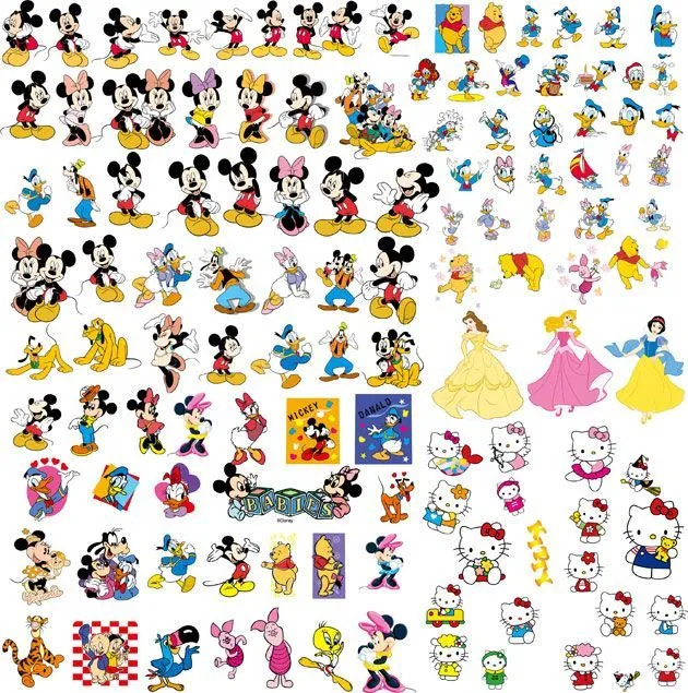 Vectores de Disney, Mickey, Minnie y otros + Tipografia | Puerto ...