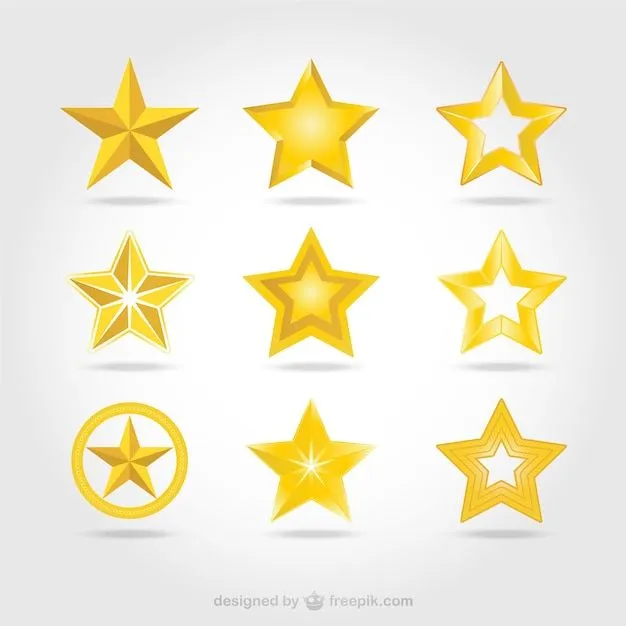 Vectores de estrellas doradas | Descargar Vectores gratis