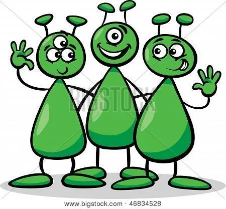 Vectores y fotos en stock de Aliens o marcianos ilustración de ...