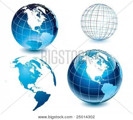 Vectores y fotos en stock de Lado americano del globo del mundo ...