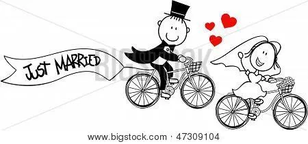 Vectores y fotos en stock de Boda novia y el novio en bicicletas ... Vectores y fotos en stock de Boda novia y el novio en bicicletas ...