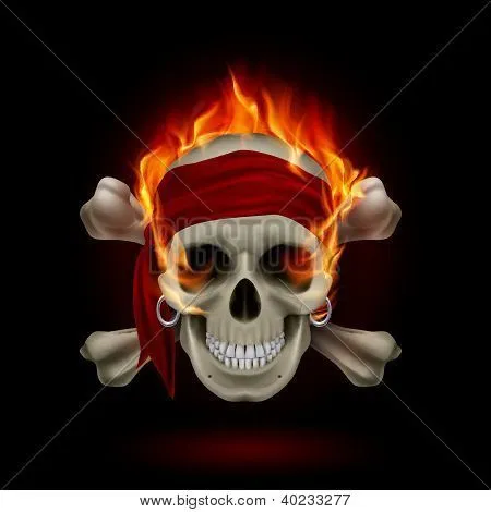 Vectores y fotos en stock de Calavera en llamas | Bigstock