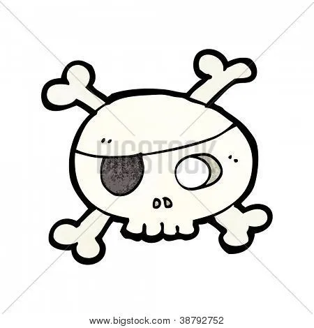 Vectores y fotos en stock de Calavera pirata de dibujos animados ...