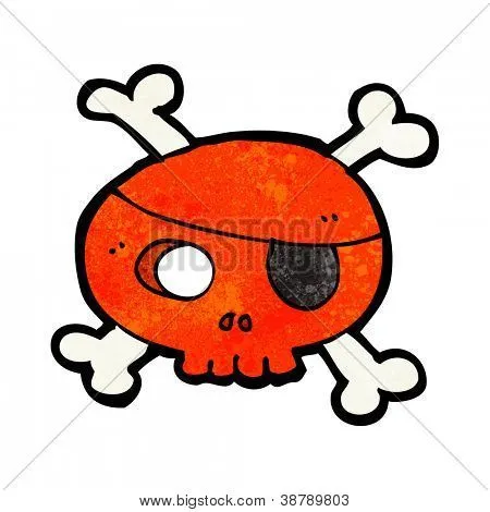 Vectores y fotos en stock de Calavera pirata de dibujos animados ...