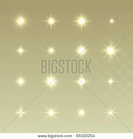 Vectores y fotos en stock de Conjunto de efectos de luz brillante ...