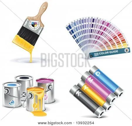 Vectores y fotos en stock de Conjunto de iconos de la imprenta de ...