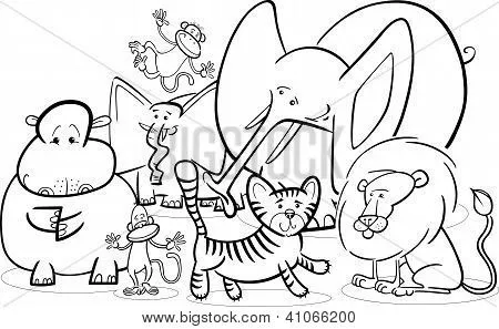 Vectores y fotos en stock de Dibujos animados de animales de ...