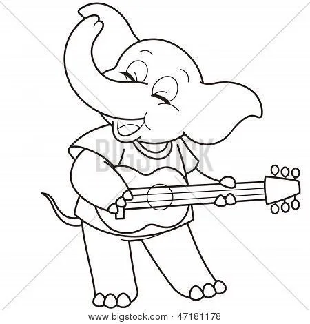 Vectores y fotos en stock de Dibujos animados elefante tocando una ... Vectores y fotos en stock de Dibujos animados elefante tocando una ...
