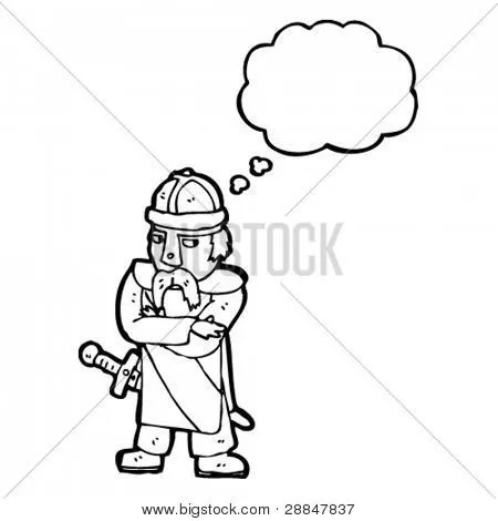 Vectores y fotos en stock de dibujos animados de Guerrero medieval ...