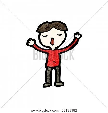 Vectores y fotos en stock de dibujos animados de niño cantando ...
