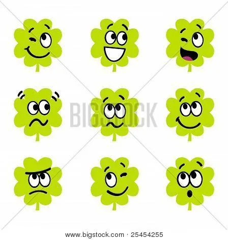 Vectores y fotos en stock de Dibujos animados tréboles de cuatro ... Vectores y fotos en stock de Dibujos animados tréboles de cuatro ...