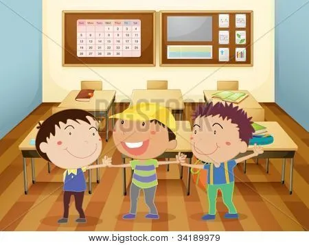 Vectores y fotos en stock de Ilustración de un niños agarrados de ... Vectores y fotos en stock de Ilustración de un niños agarrados de ...