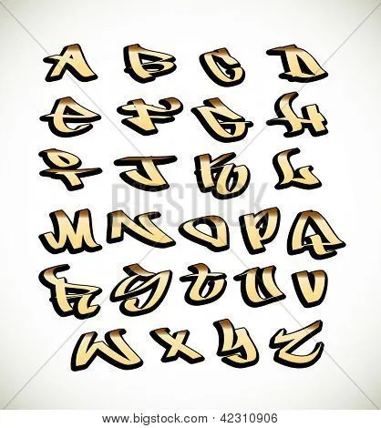Vectores y fotos en stock de Letras del alfabeto de graffiti font ... Vectores y fotos en stock de Letras del alfabeto de graffiti font ...