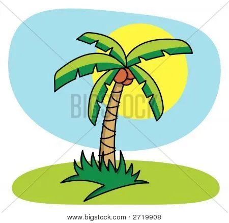 Vectores y fotos en stock de Palmera de dibujos animados | Bigstock