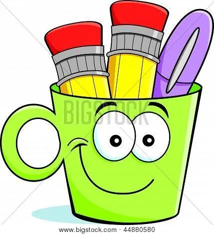 Vectores y fotos en stock de Portalápices de dibujos animados ...