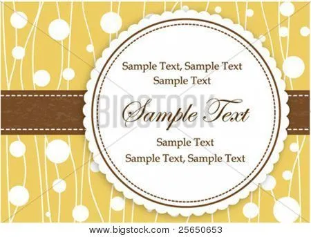 Vectores y fotos en stock de Tarjeta de invitación Vintage | Bigstock