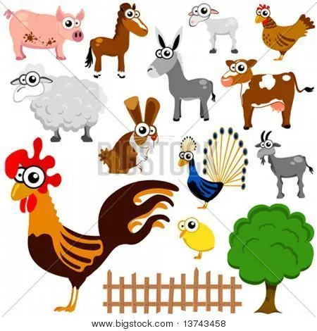 Vectores y fotos en stock de vector de animales de granja de ...