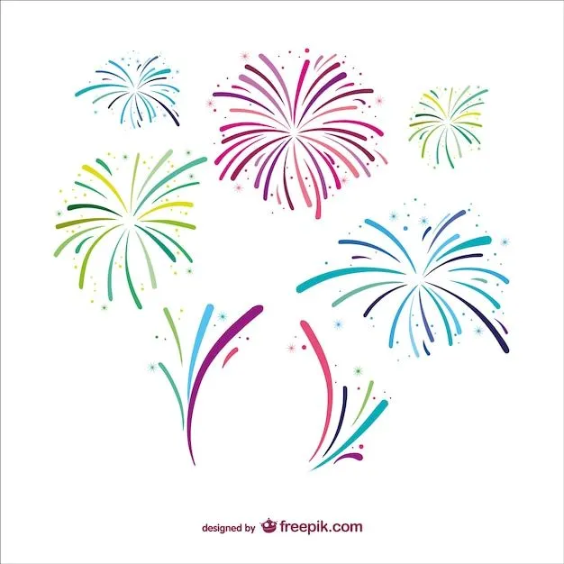 Vectores fuegos artificiales | Descargar Vectores gratis