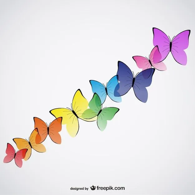 Vectores de mariposas de colores | Descargar Vectores gratis Vectores de mariposas de colores | Descargar Vectores gratis