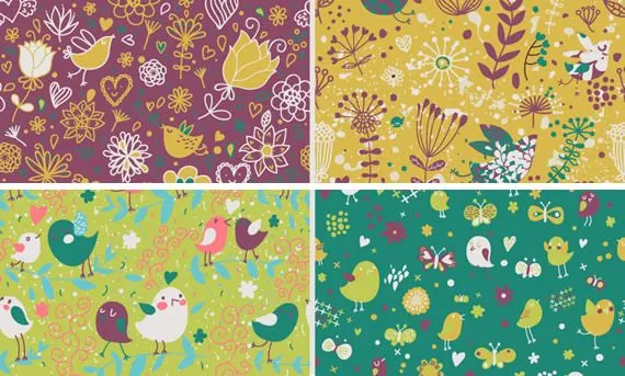 Vectores con motivos primaverales - Kabytes Vectores con motivos primaverales - Kabytes