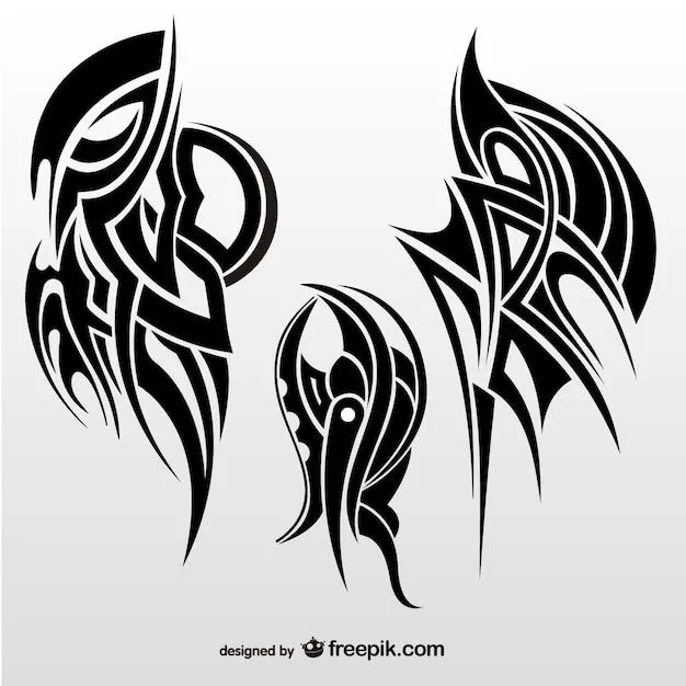 Vectores de tatuajes de alas abstractas | Descargar Vectores gratis Vectores de tatuajes de alas abstractas | Descargar Vectores gratis