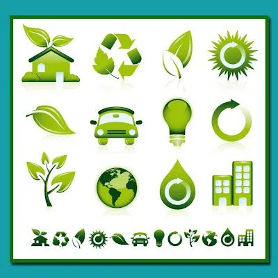 Vectores verdes - gratis