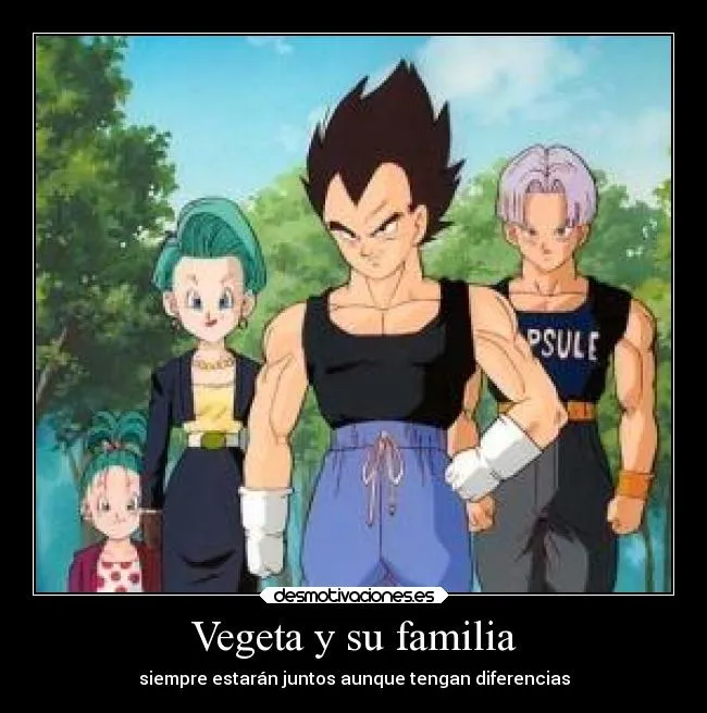 Vegeta y su familia | Desmotivaciones