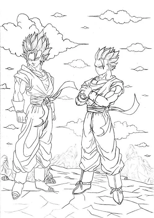 Goku ssj3 para pintar - Imagui