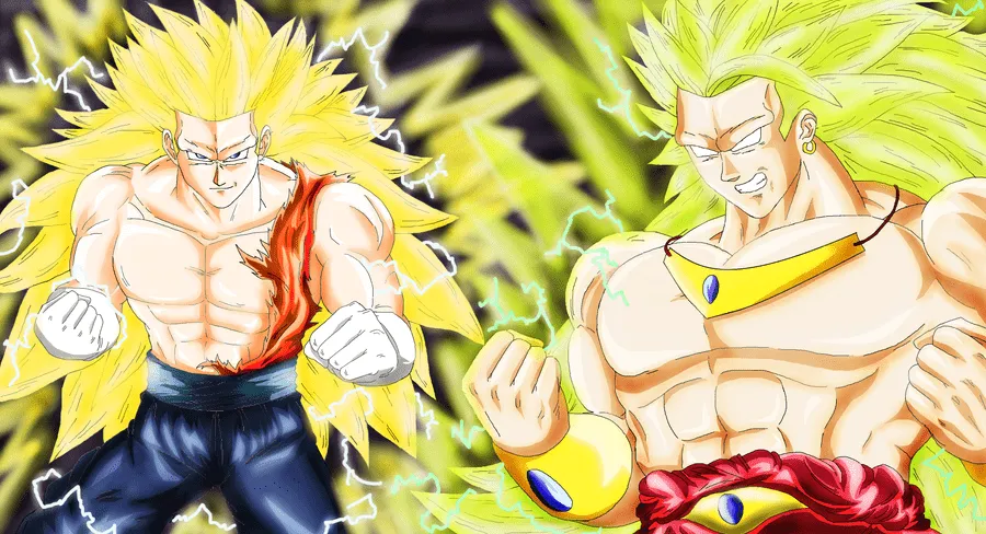 vegito vs broly ssj3 color by guerreroOmega on DeviantArt