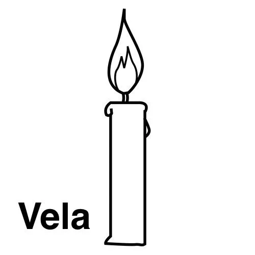 Velas dibujos para colorear - Imagui