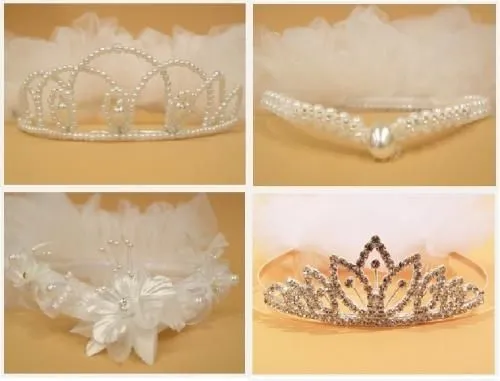 Velos con tiaras y coronas para la primera comunion - California ...