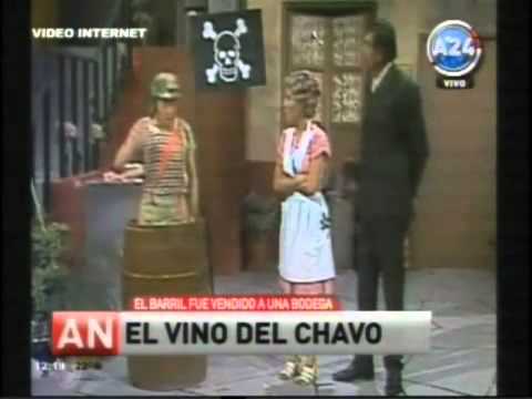 Vendieron el barril del Chavo del 8 y ahora harán vino en él - YouTube