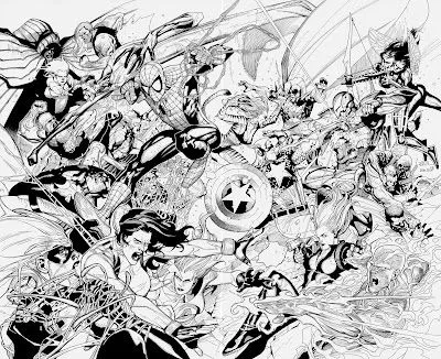 Los vengadores para colorear ~ 4 Dibujo