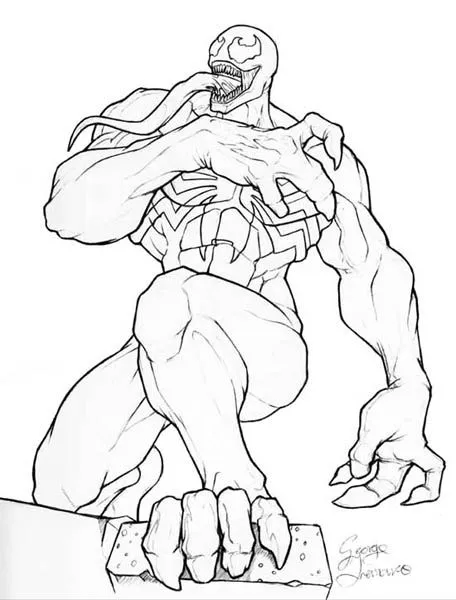 Venom para colorear - Imagui