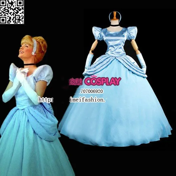 Venta caliente princesa cenicienta vestido Cosplay del vestido de ...