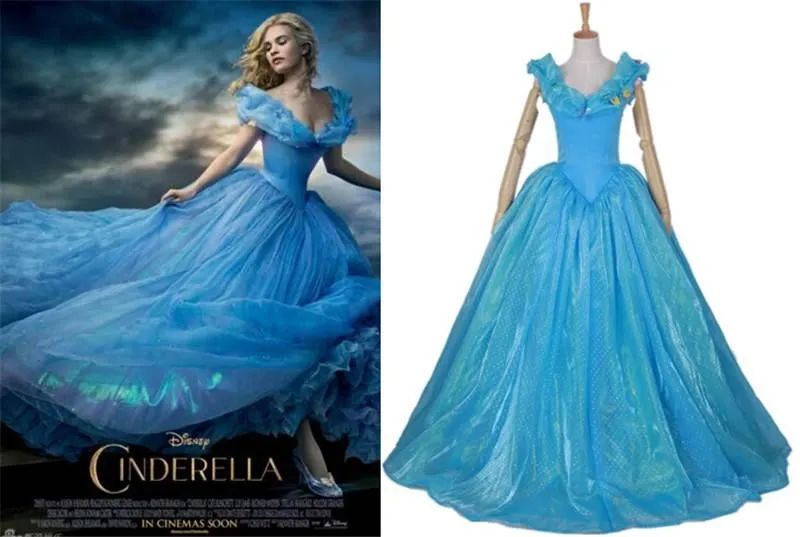 Venta Al Por Mayor Nuevos Disfraces Cenicienta Película Vestido ...