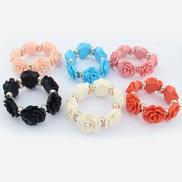 Venta al por mayor de moda 2015 de la flor de corea pulseras ... Venta al por mayor de moda 2015 de la flor de corea pulseras ...
