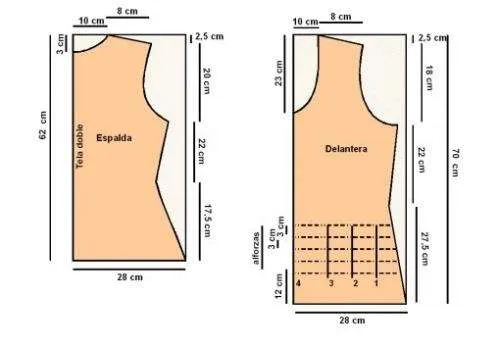 Moldes para remeras gasa con mangas - Imagui