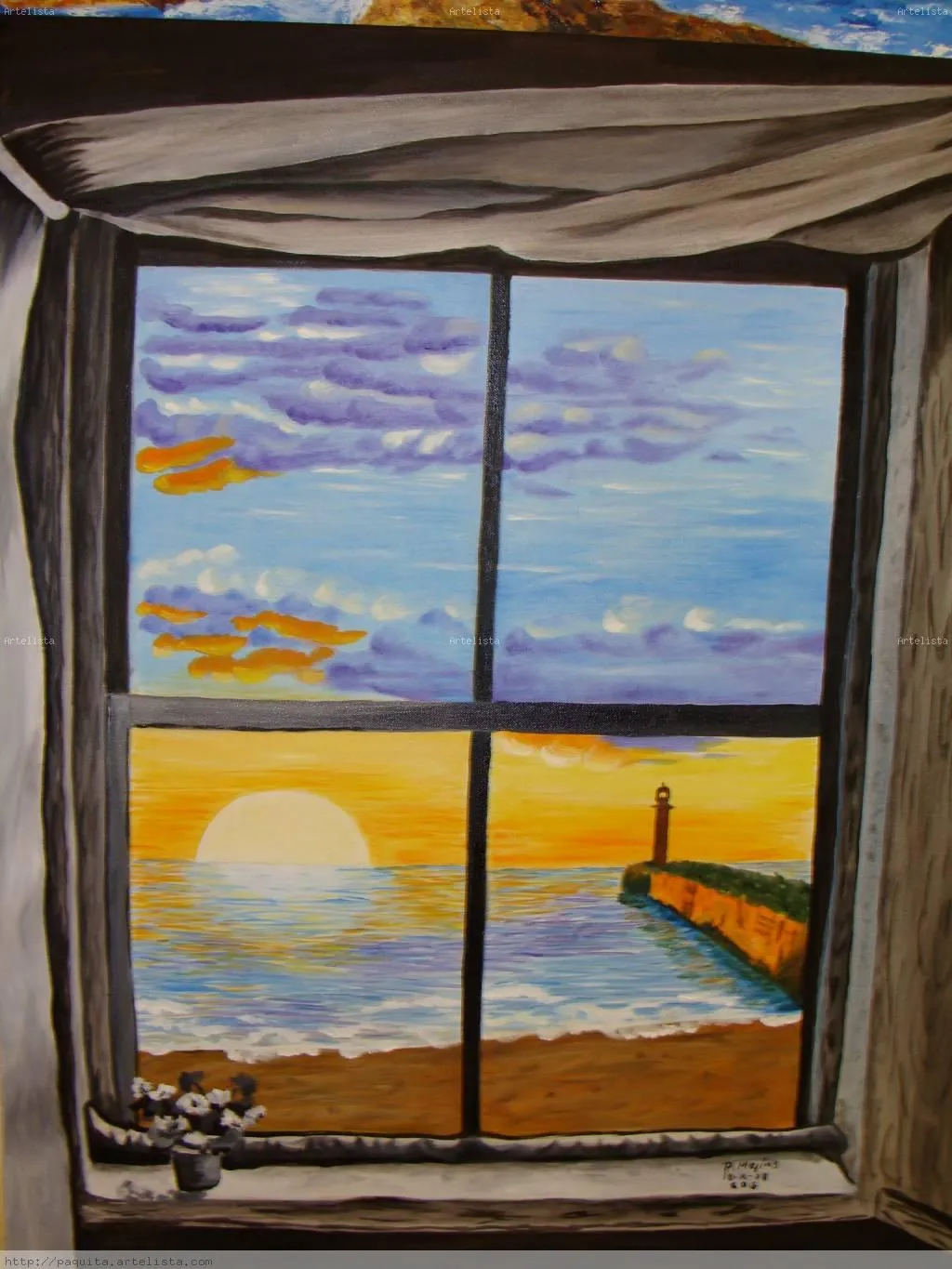 ventana al mar Paquita Mejías Mayordomo - Artelista. ventana al mar Paquita Mejías Mayordomo - Artelista.