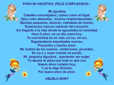 UNA VENTANA PARA TODOS: PARA AGUSTINA CON TODO MI AMOR SU ABUELA MARY UNA VENTANA PARA TODOS: PARA AGUSTINA CON TODO MI AMOR SU ABUELA MARY
