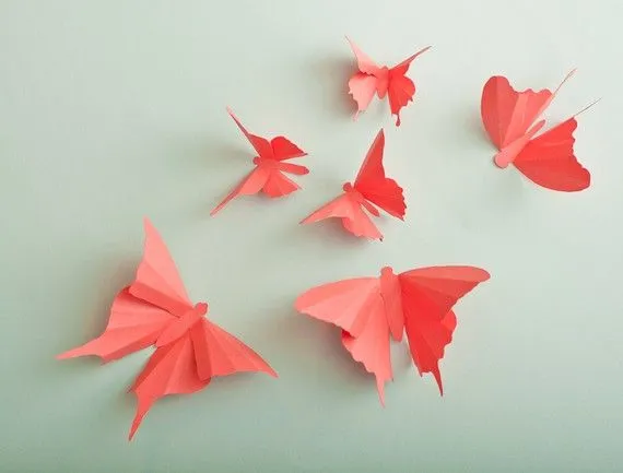 Veo Blogs" . . . . .: Mariposas de papeL.