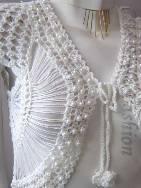 VERA E SUAS MANUALIDADES-Veraxangai: COLETE COM PÉROLAS | Crochet ... VERA E SUAS MANUALIDADES-Veraxangai: COLETE COM PÉROLAS | Crochet ...